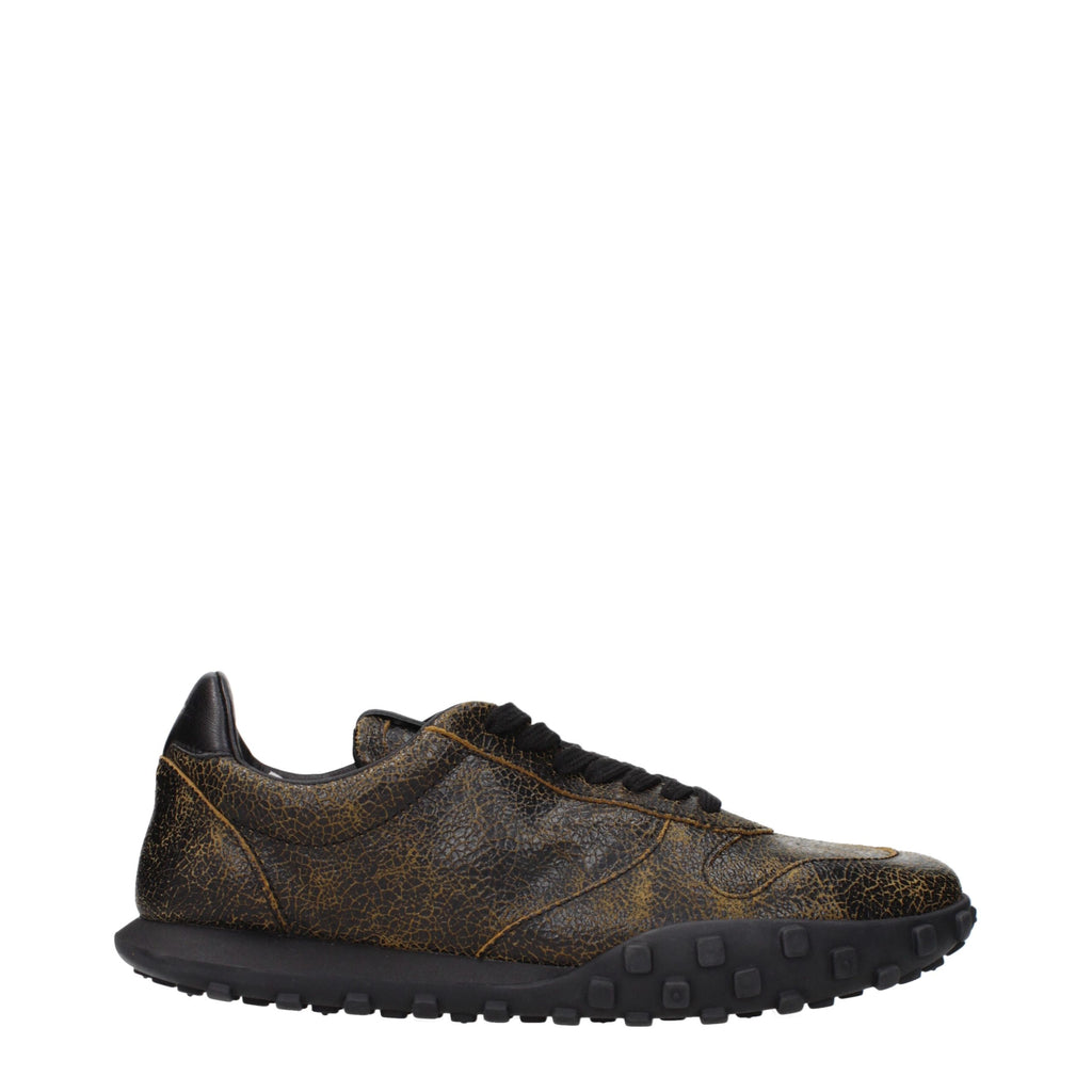 Jil Sander Black Leather Sneakers - Eljoys Fashion 