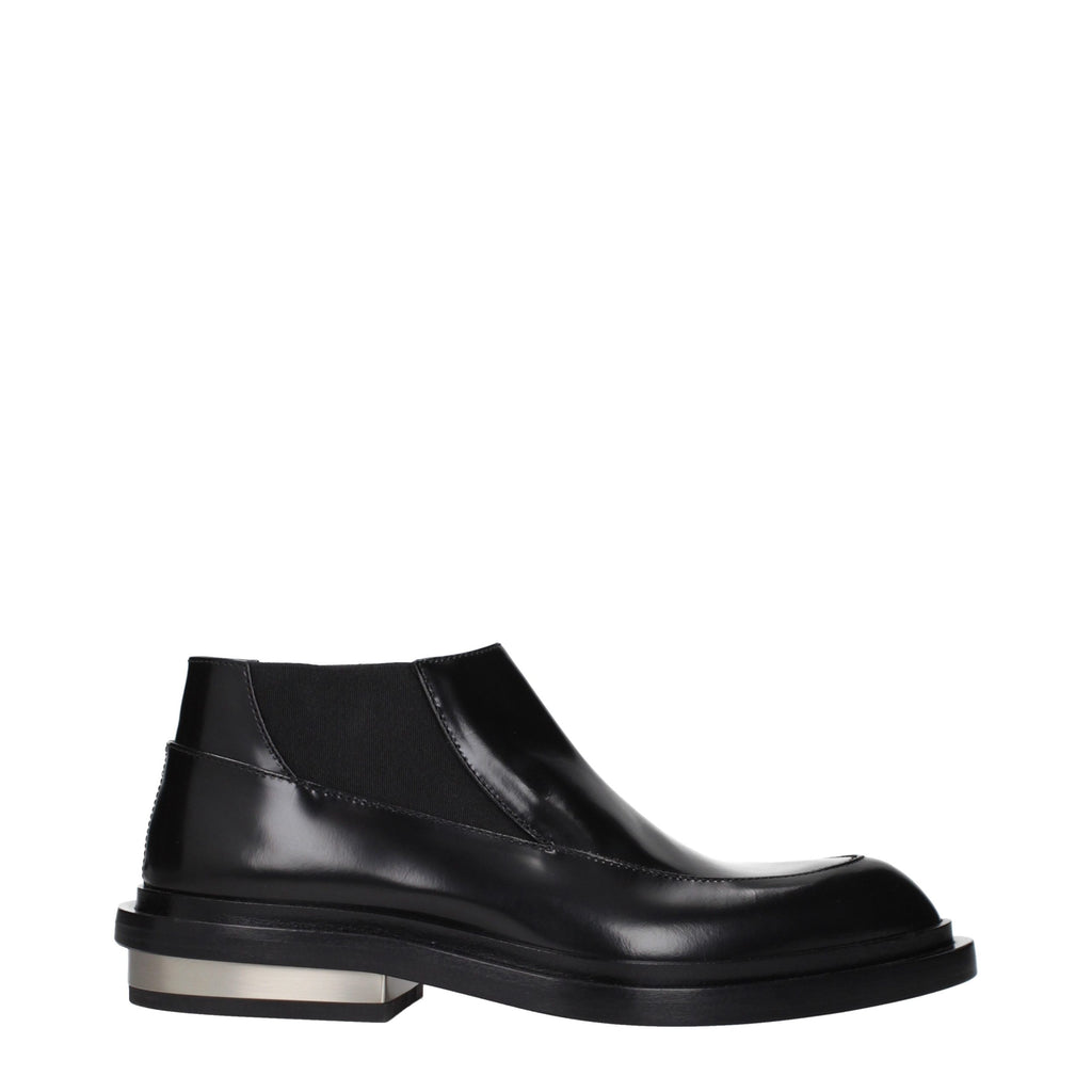 Jil Sander Black Leather Ankle Boots - Eljoys Fashion 