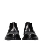 Jil Sander Black Leather Ankle Boots - Eljoys Fashion 