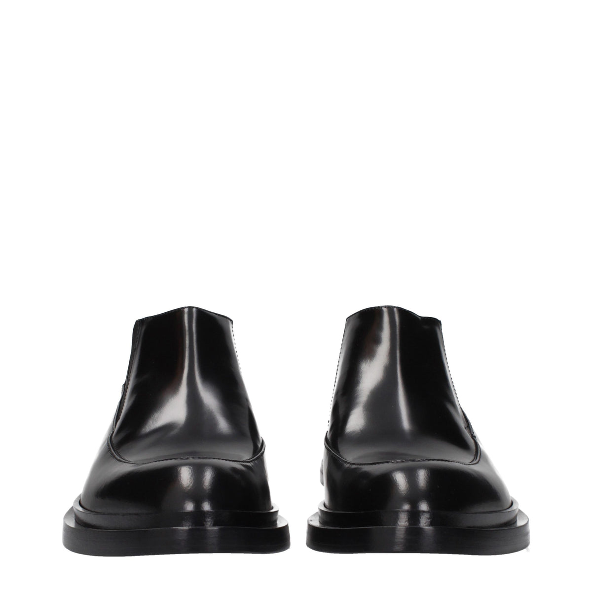 Jil Sander Black Leather Ankle Boots - Eljoys Fashion 