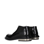 Jil Sander Black Leather Ankle Boots - Eljoys Fashion 