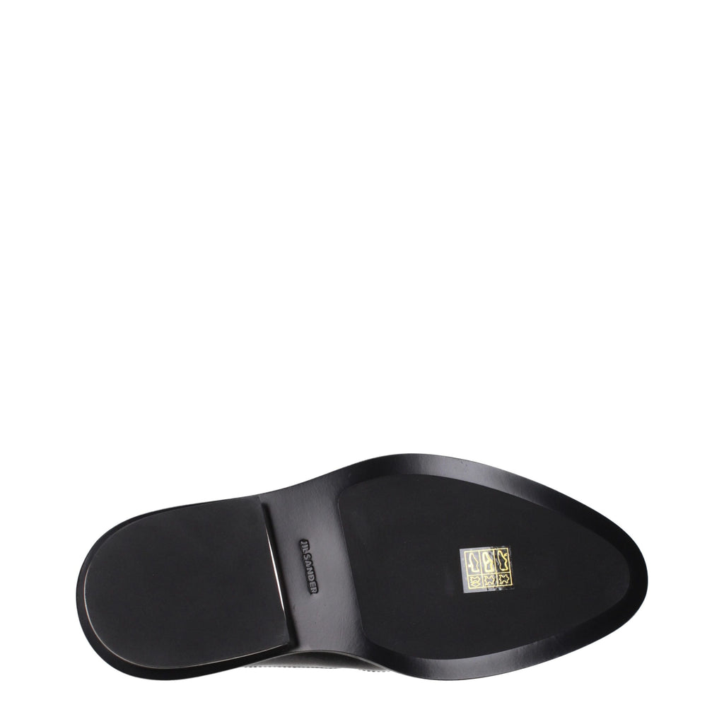 Jil Sander Black Leather Ankle Boots - Eljoys Fashion 