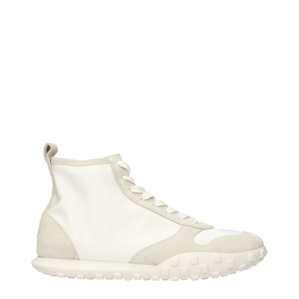 Jil Sander White Fabric High Top Sneakers - Eljoys Fashion 
