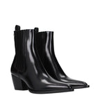 Christian Dior Black Leather Ankle Boots - Eljoys Fashion 