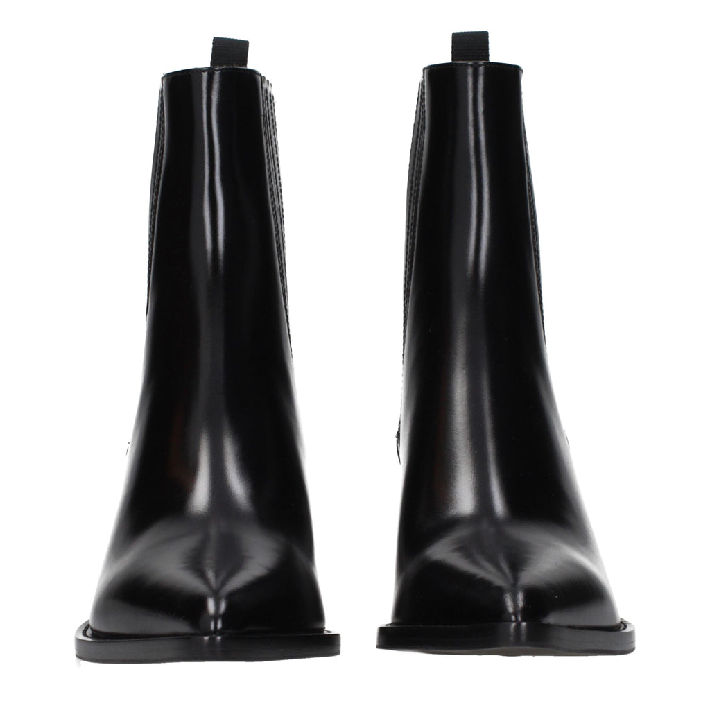 Christian Dior Black Leather Ankle Boots - Eljoys Fashion 