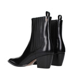 Christian Dior Black Leather Ankle Boots - Eljoys Fashion 