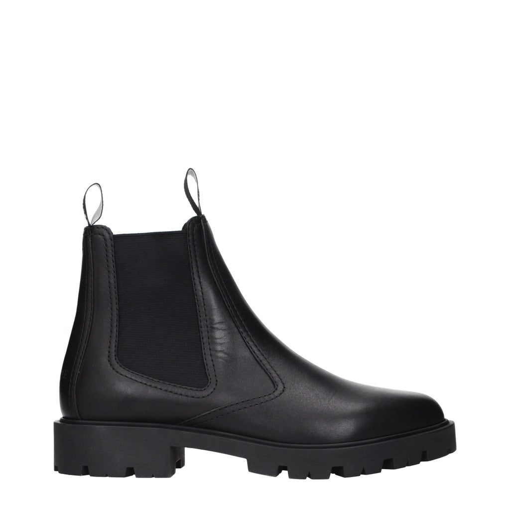 Celine Black Leather Ankle Boots - Eljoys Fashion 