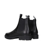 Celine Black Leather Ankle Boots - Eljoys Fashion 