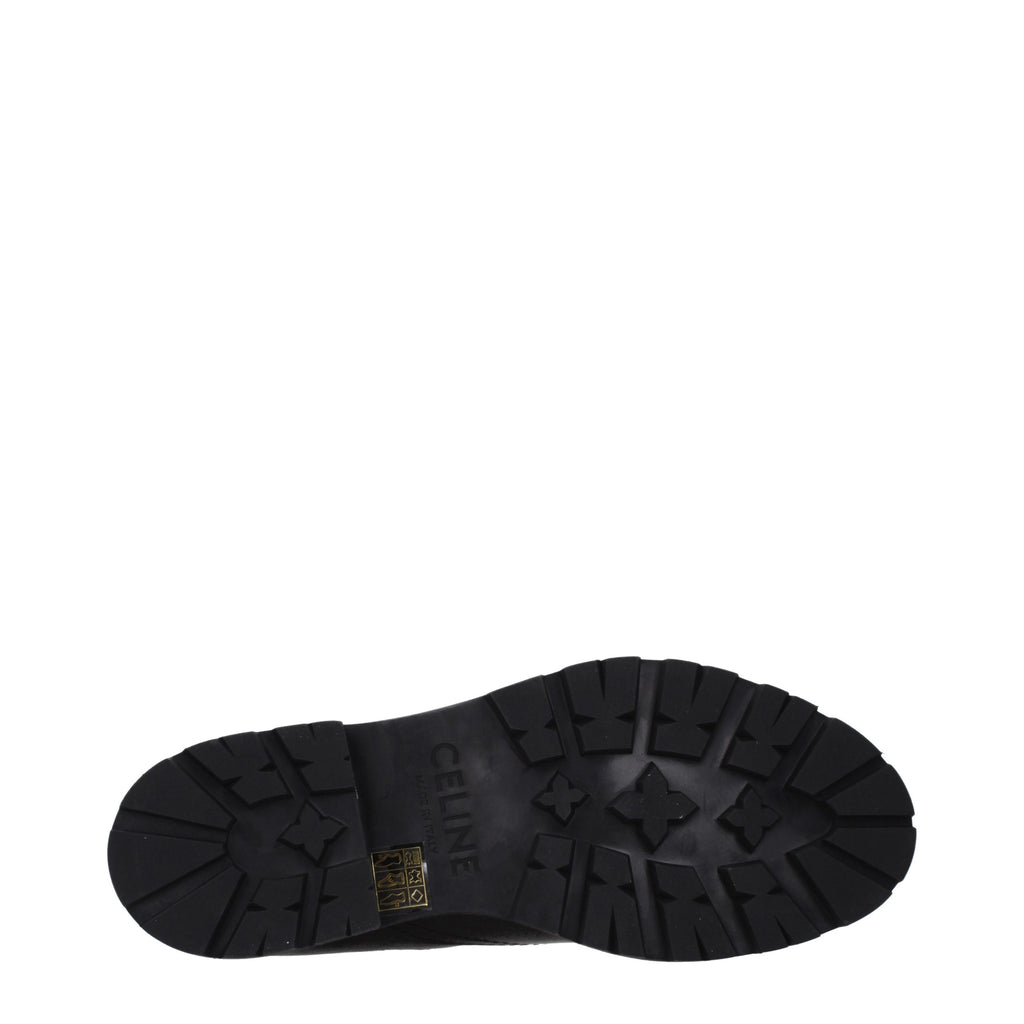 Celine Black Leather Ankle Boots - Eljoys Fashion 