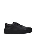 Jil Sander Black Leather Platform Sneakers - Eljoys Fashion 