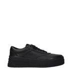 Jil Sander Black Leather Platform Sneakers - Eljoys Fashion 