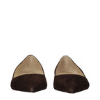 Jimmy Choo Brown Leather Ballet Flats - Eljoys Fashion 