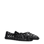 Alaïa Black Leather Ballet Flats - Eljoys Fashion 