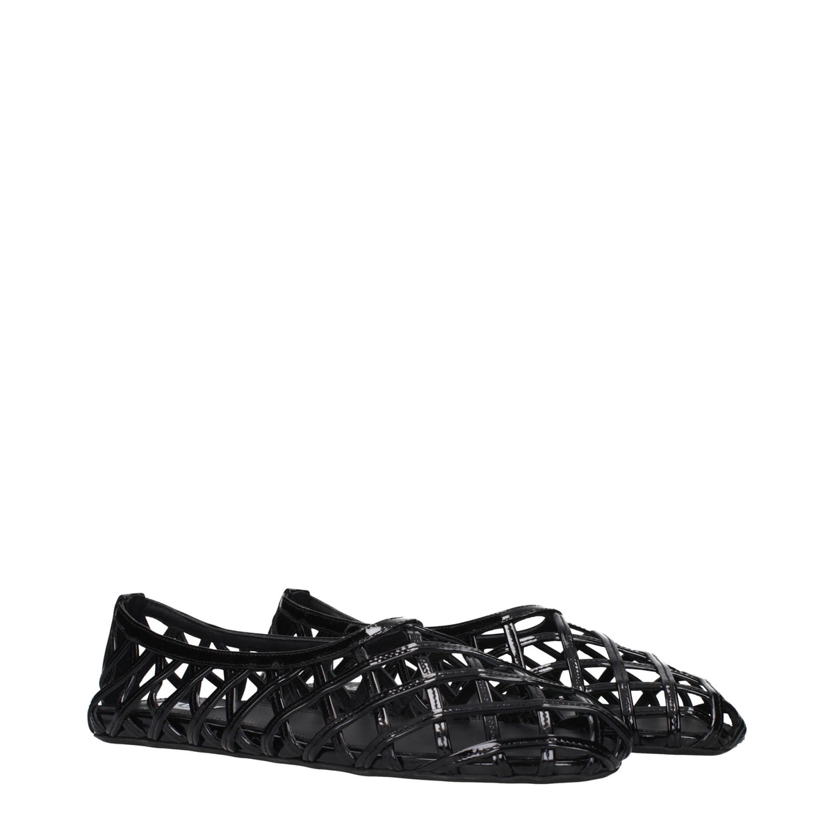 Alaïa Black Leather Ballet Flats - Eljoys Fashion 