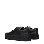 Jil Sander Black Leather Platform Sneakers - Eljoys Fashion 