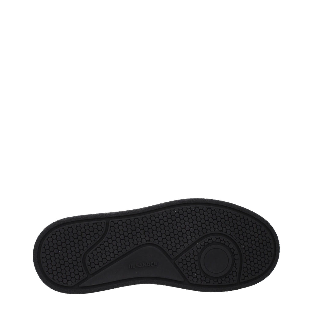 Jil Sander Black Leather Platform Sneakers - Eljoys Fashion 