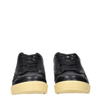 Jil Sander Black Leather Low Top Sneakers - Eljoys Fashion 