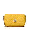 Versace Yellow Leather Crossbody Bag - Eljoys Fashion 