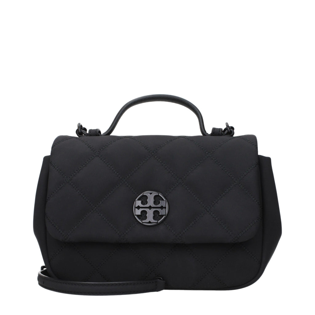 Tory Burch Black Fabric Handbag - Eljoys Fashion 