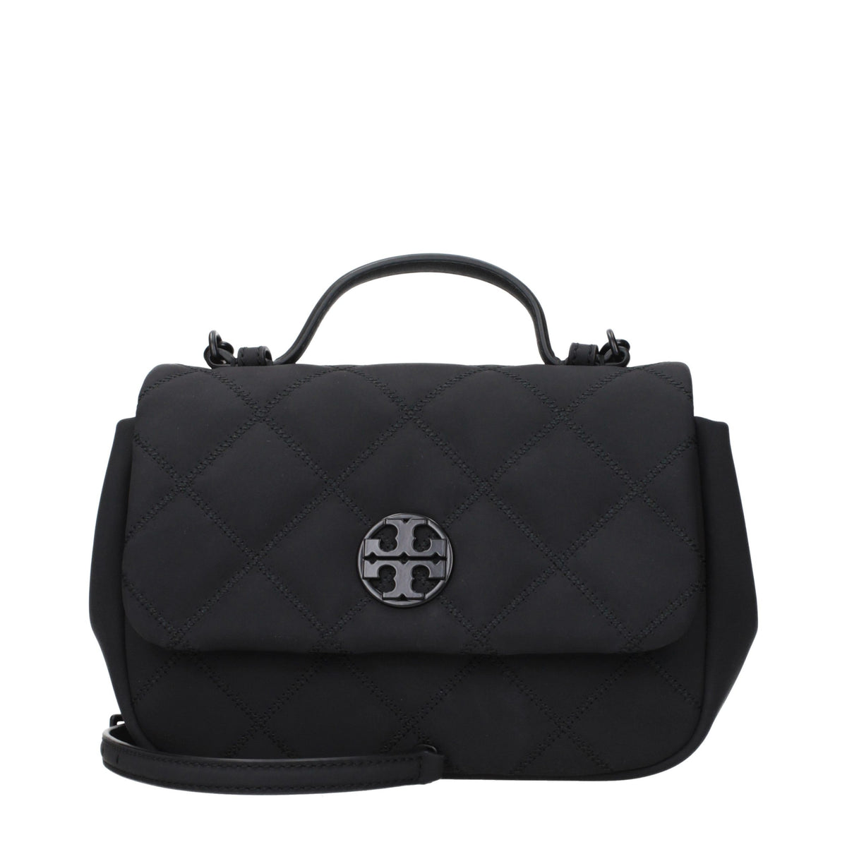 Tory Burch Black Fabric Handbag - Eljoys Fashion 