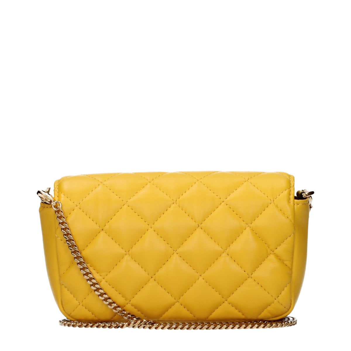 Versace Yellow Leather Crossbody Bag - Eljoys Fashion 