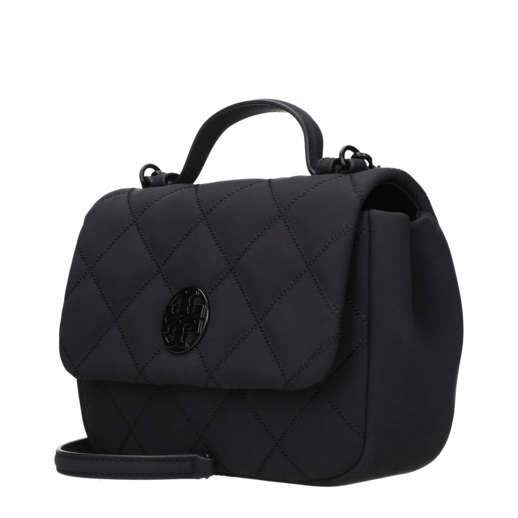 Tory Burch Black Fabric Handbag - Eljoys Fashion 
