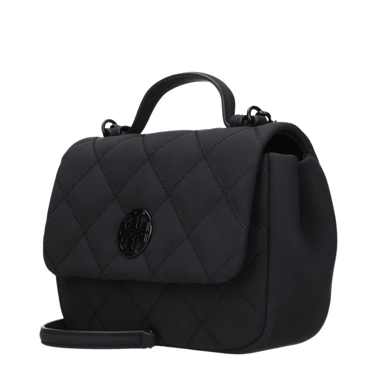 Tory Burch Black Fabric Handbag - Eljoys Fashion 
