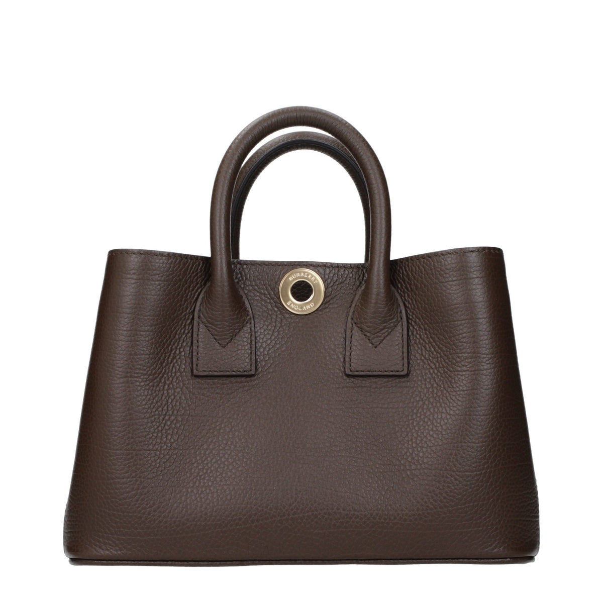 Burberry Brown Leather Handbag - Eljoys Fashion 