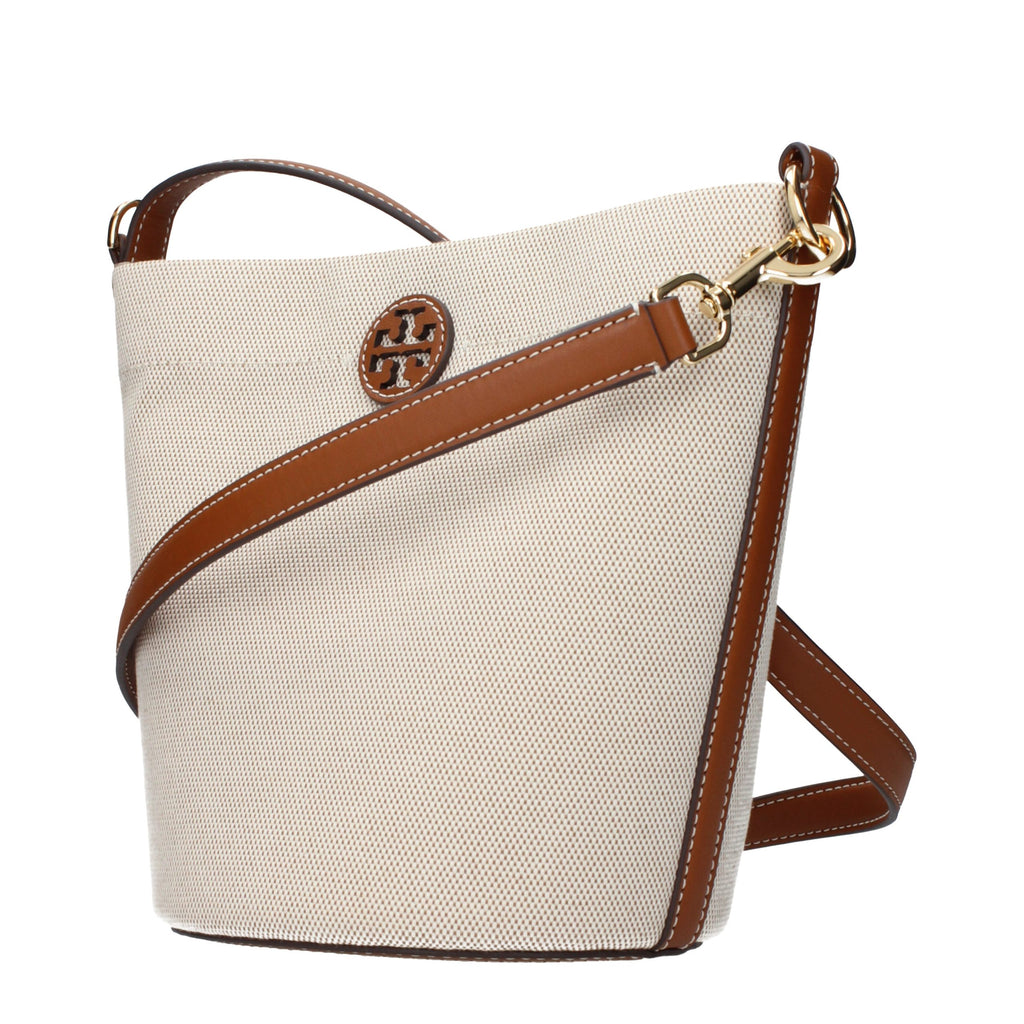Tory Burch Beige Fabric Crossbody Bag - Eljoys Fashion 