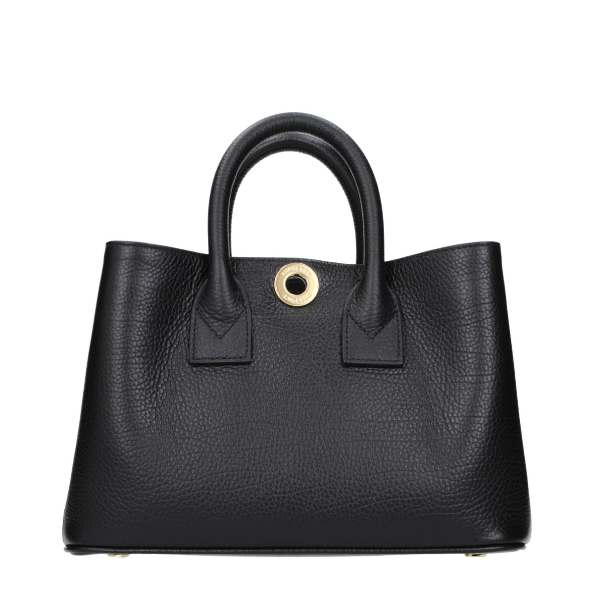 Burberry Black Leather Handbag - Eljoys Fashion 