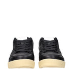 Jil Sander Black Leather Low Top Sneakers - Eljoys Fashion 