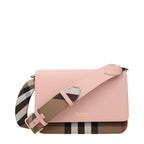 Burberry Pink Leather Crossbody Bag - Eljoys Fashion 