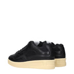 Jil Sander Black Leather Low Top Sneakers - Eljoys Fashion 