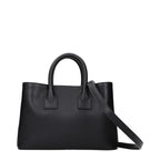 Burberry Black Leather Handbag - Eljoys Fashion 