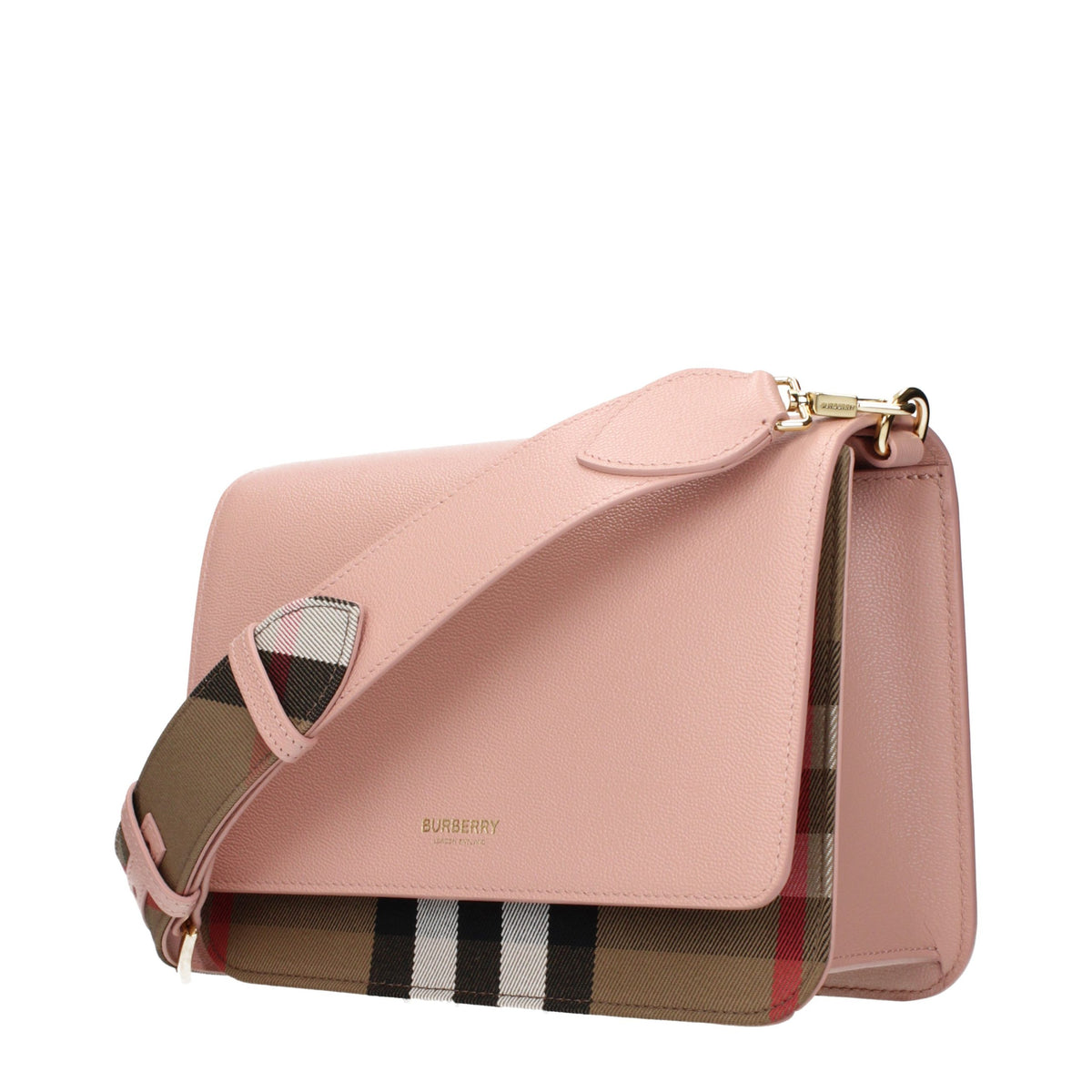 Burberry Pink Leather Crossbody Bag - Eljoys Fashion 