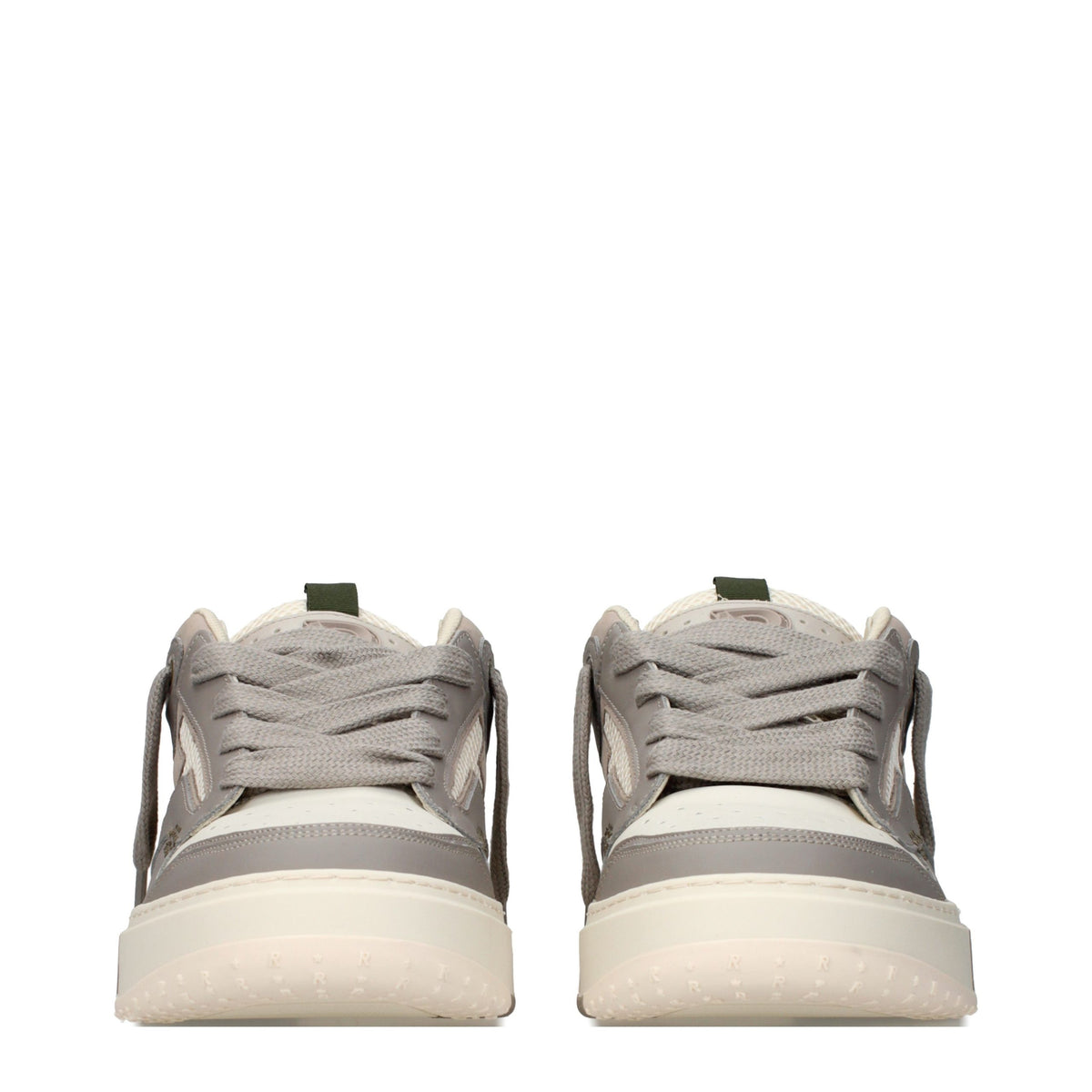 Represent White Leather Chunky Sneakers - Eljoys Fashion 