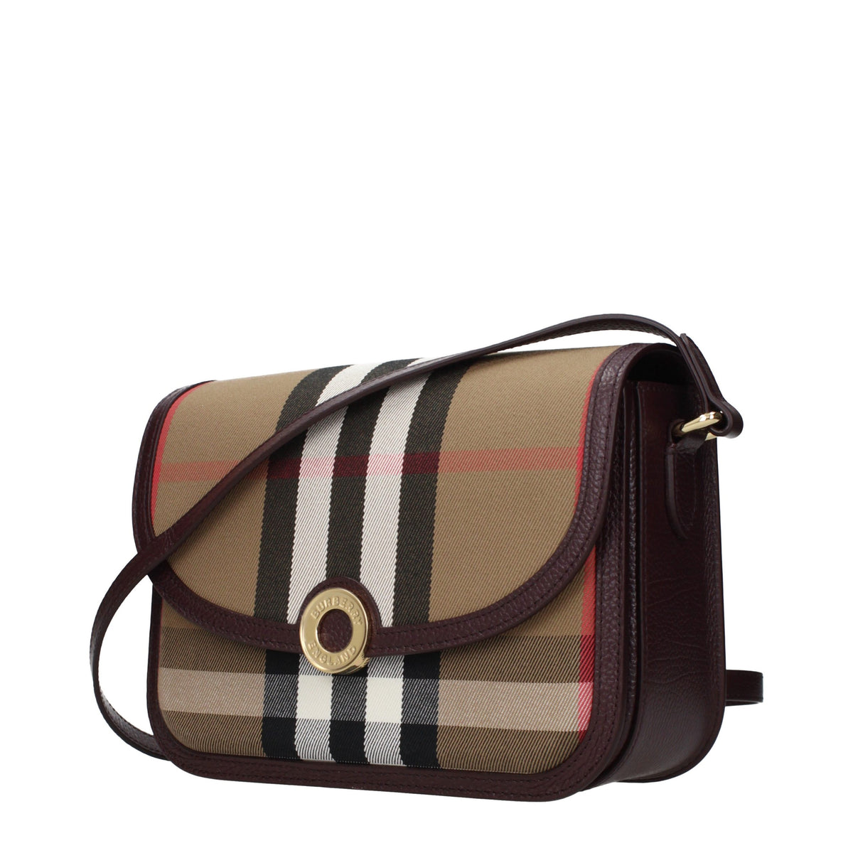 Burberry Brown Fabric Crossbody Bag - Eljoys Fashion 