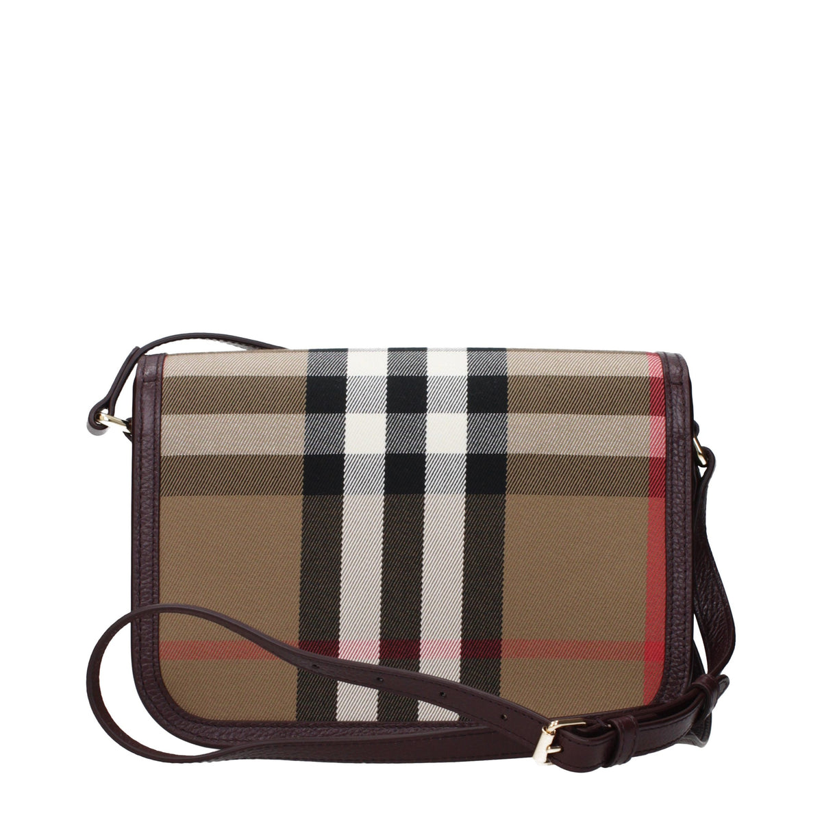 Burberry Brown Fabric Crossbody Bag - Eljoys Fashion 