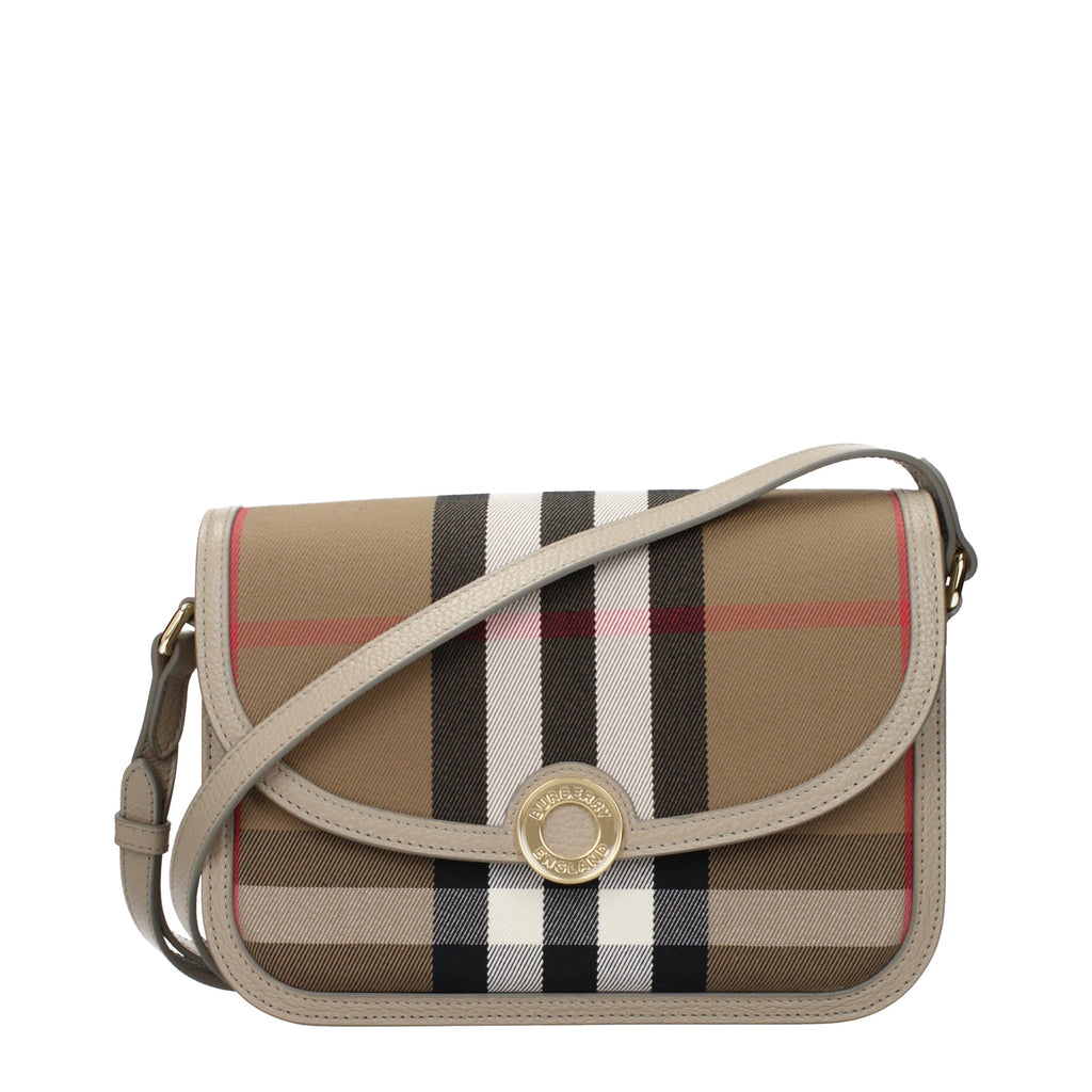 Burberry Brown Fabric Crossbody Bag - Eljoys Fashion 
