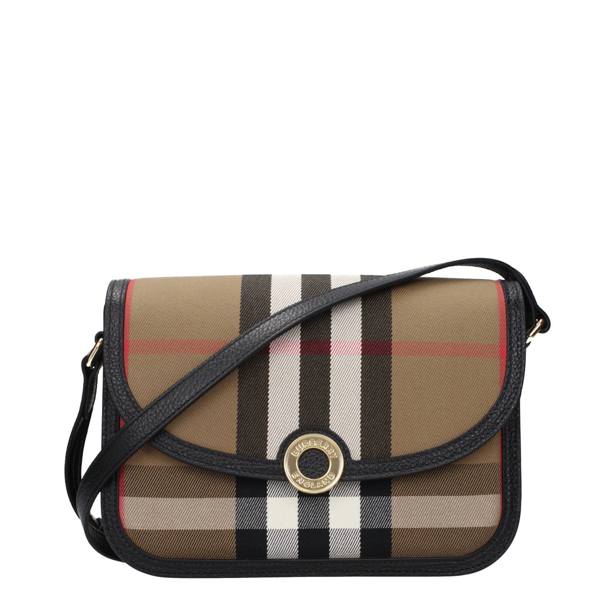 Burberry Brown Fabric Crossbody Bag - Eljoys Fashion 
