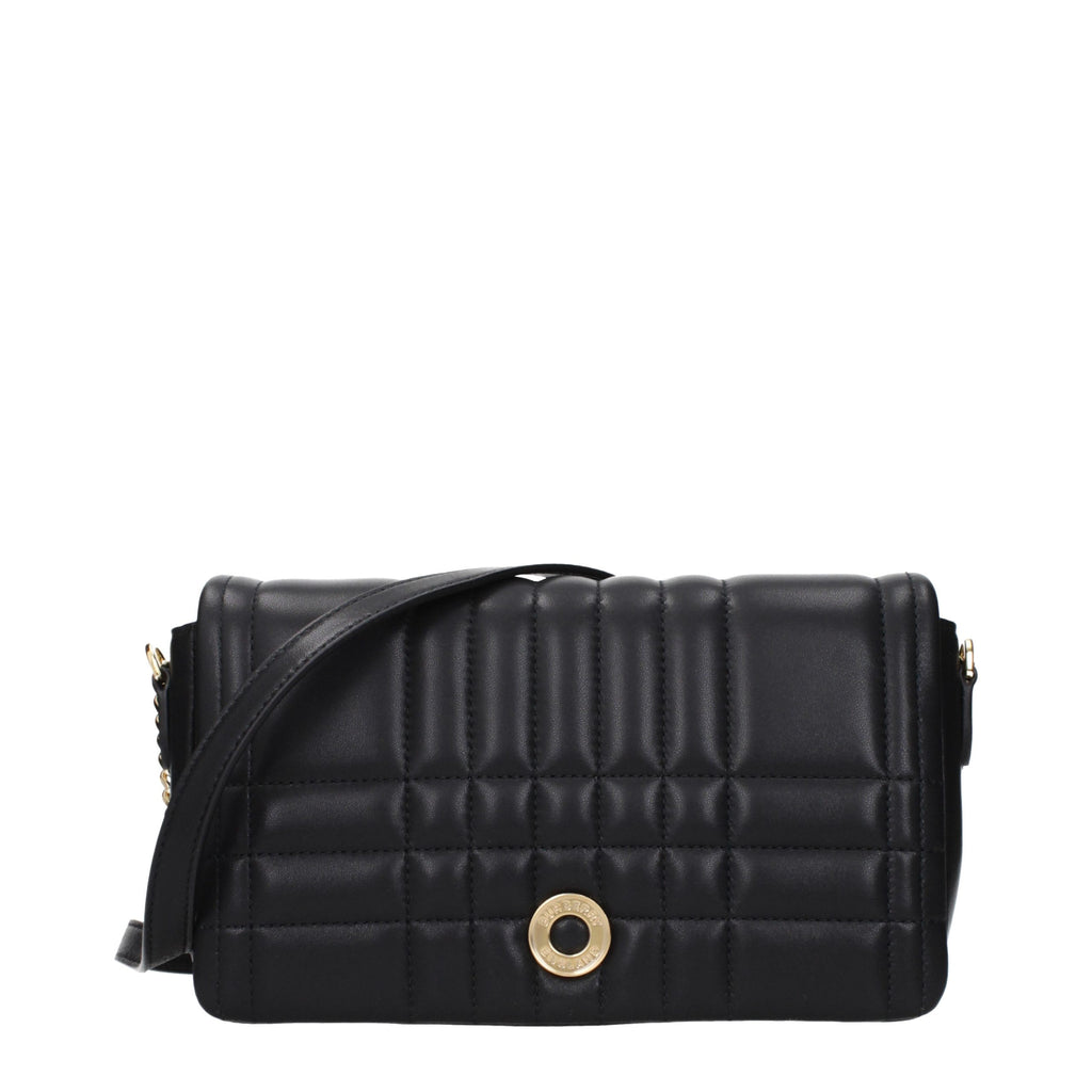 Burberry Black Leather Crossbody Bag - Eljoys Fashion 
