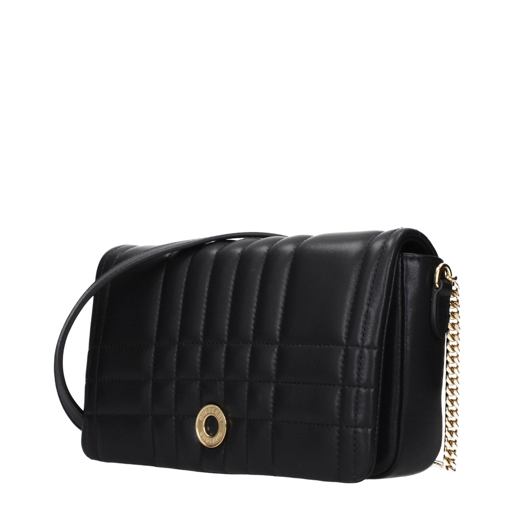 Burberry Black Leather Crossbody Bag - Eljoys Fashion 