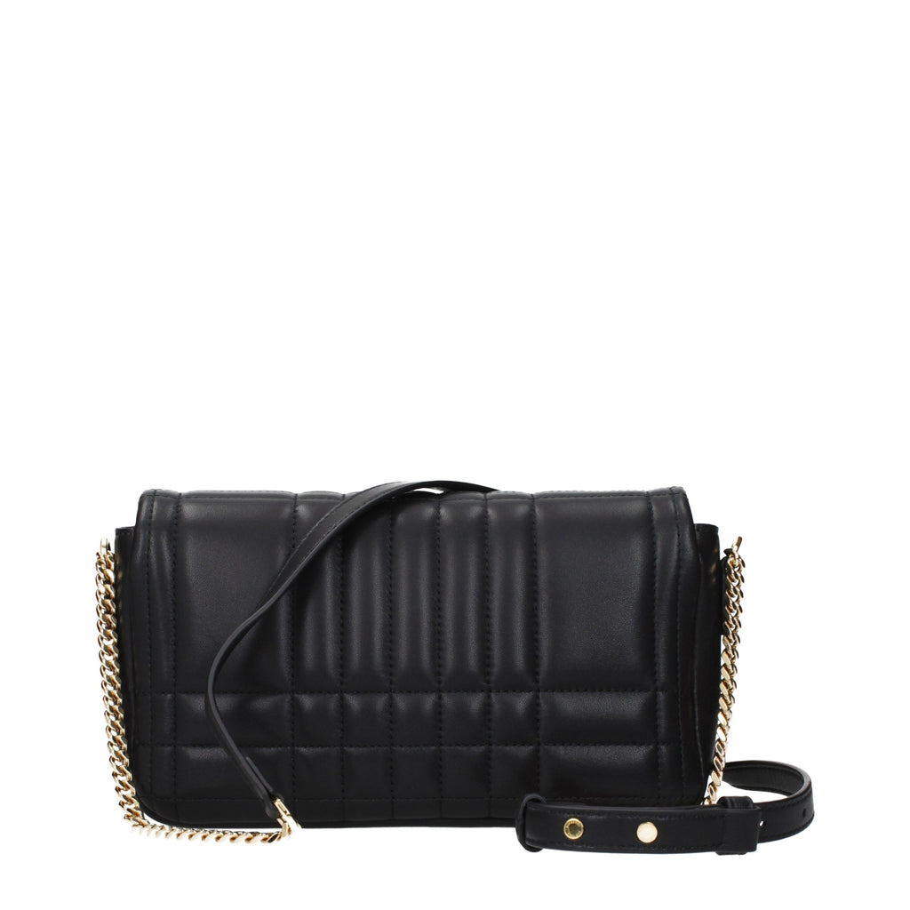 Burberry Black Leather Crossbody Bag - Eljoys Fashion 