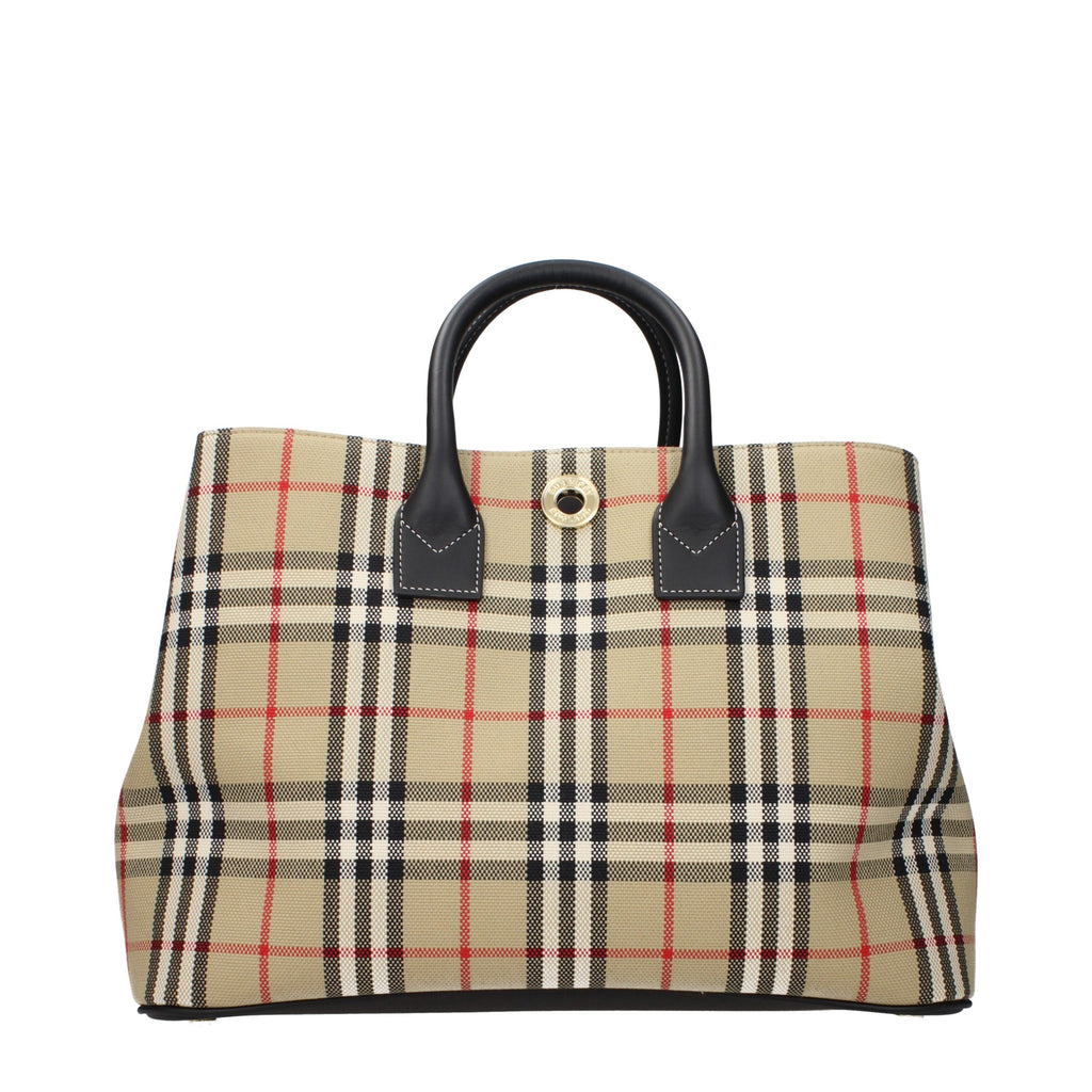 Burberry Beige Fabric Handbag - Eljoys Fashion 