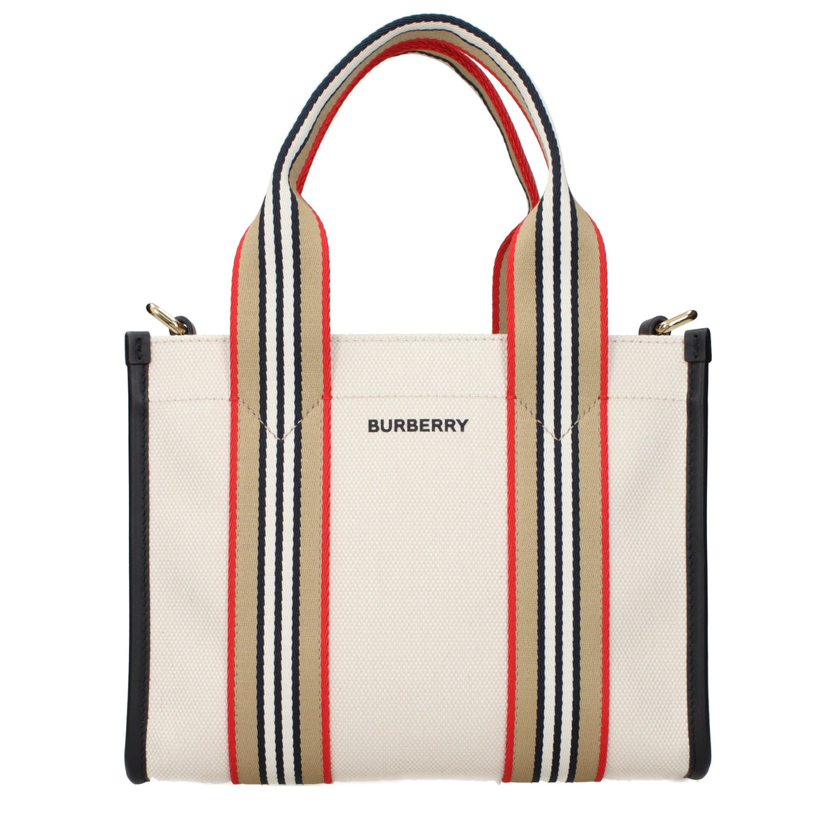 Burberry Beige Fabric Handbag - Eljoys Fashion 