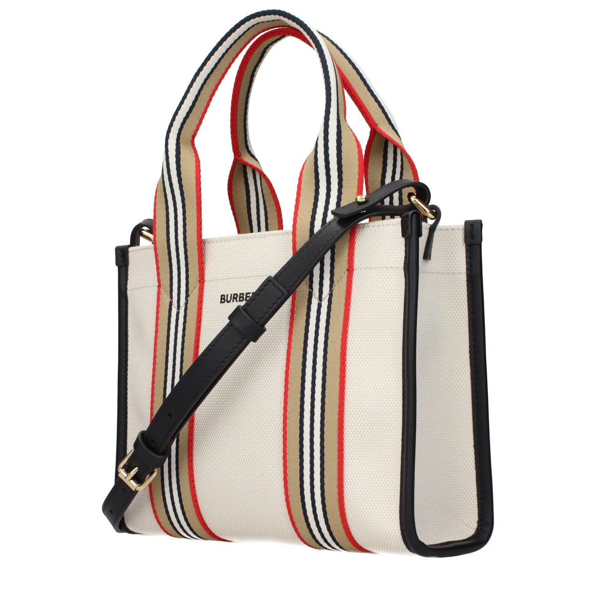 Burberry Beige Fabric Handbag - Eljoys Fashion 