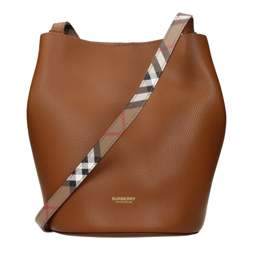 Burberry Brown Leather Crossbody Bag - Eljoys Fashion 