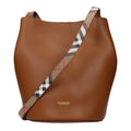 Burberry Brown Leather Crossbody Bag - Eljoys Fashion 