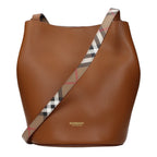 Burberry Brown Leather Crossbody Bag - Eljoys Fashion 