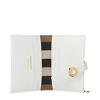 Burberry White Leather Wallet - Eljoys Fashion 